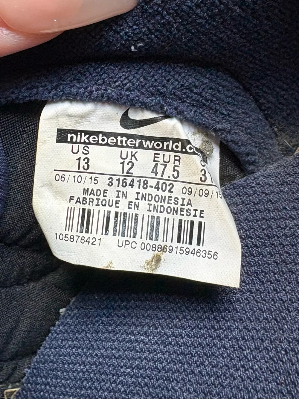 Nike Cortez navy blue sz men’s US 13